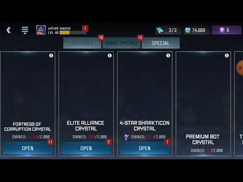 Transformers forged to fight, 4 star sharkticon crystal opening