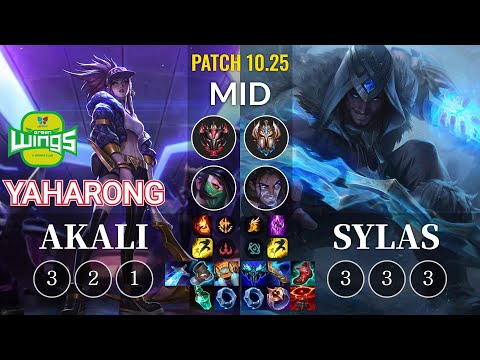 JAG Yaharong Akali vs Sylas Mid - KR Patch 10.25