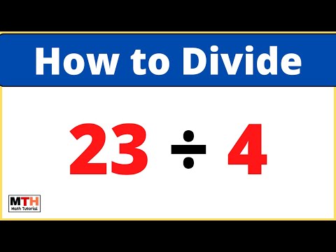 23 divided by 4 (23÷4) | Long Division