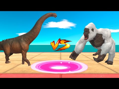 Kaiju Evolution Arena: Herbivore Dinosaurs vs Mutant Primates - Animal Revolt Battle Simulator