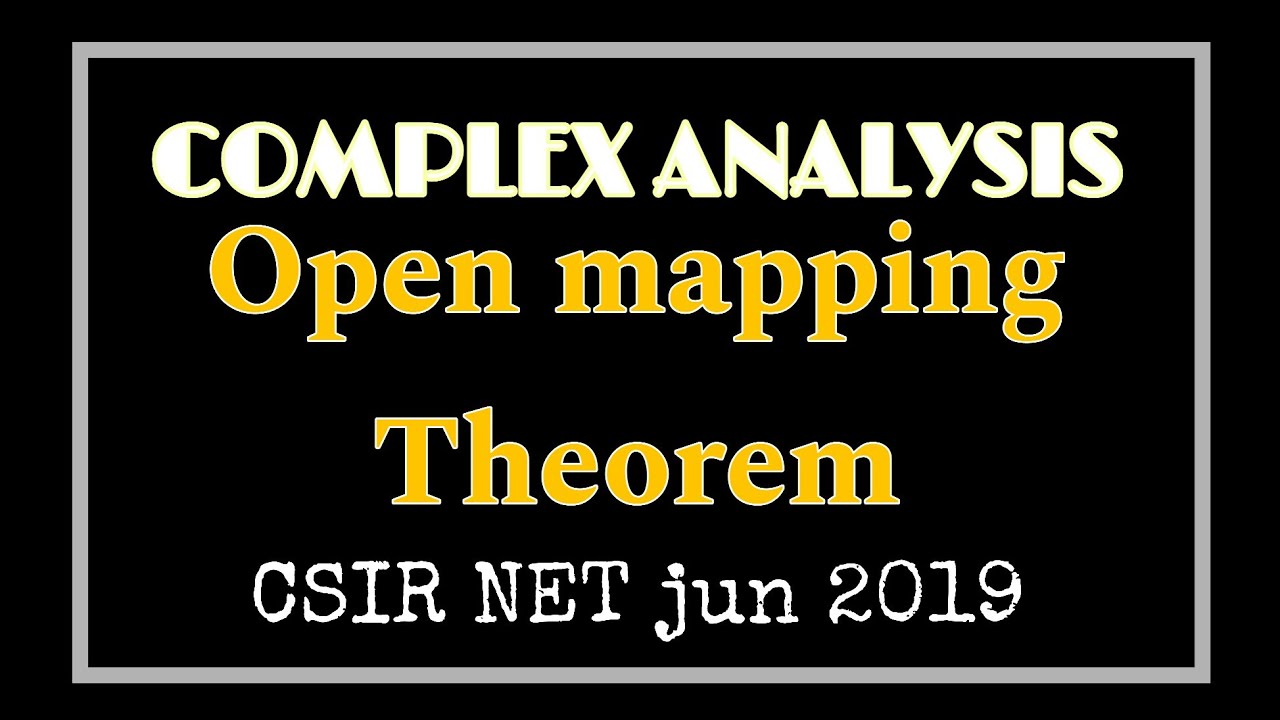 #28||Open mapping Theorem (Complex analysis) ||Maths for Graduates