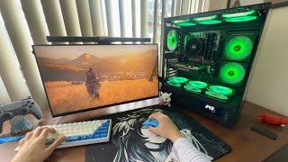 Testando RTX 3050 com ryzen 5 4500 para jogar em Full HD - PC Gamer já Montado