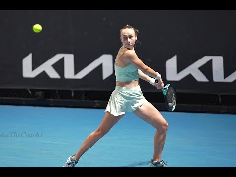 Darya Astakhova - Tennis Training 2025  --  In  Slow Motion.