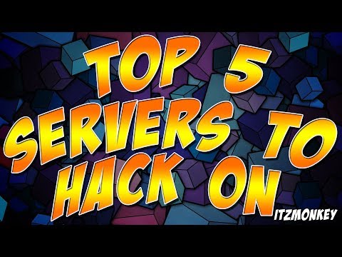 ItzMonkey - Minecraft | TOP 5 SERVERS TO HACK ON (NO ANTICHEAT)