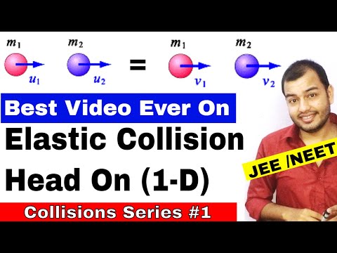 Centre Of Mass 07 || Collision Series 01 || Elastic Collisions in 1 -D || IIT JEE MAINS / NEET | Video