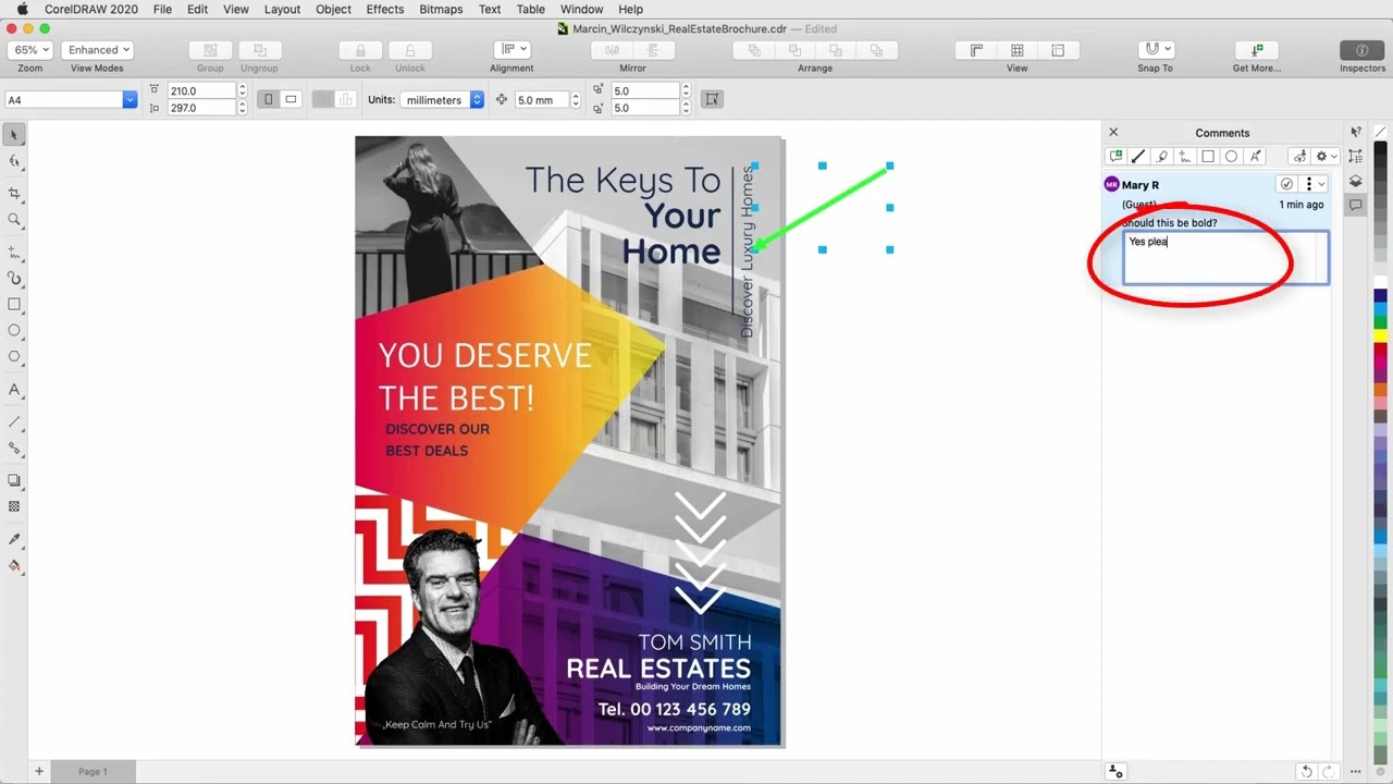 Comments and Annotations CorelDRAW for Mac | Corel