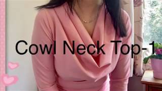 How to Cut&Stitch Cowl Neck TopPart -1