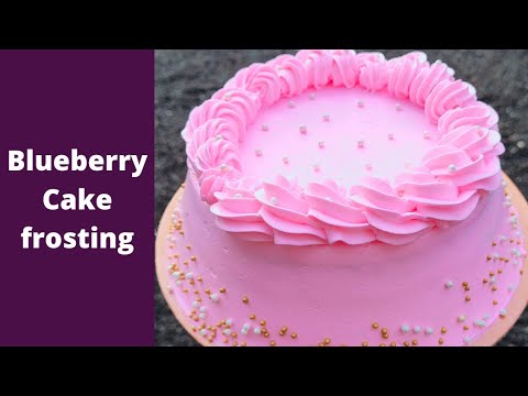Blueberry cake frosting| homebaked cakes| Cakesiness by Devika ❤️