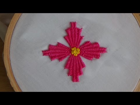 Hand Embroidery: Kadai kamal Stitch (Flowers)
