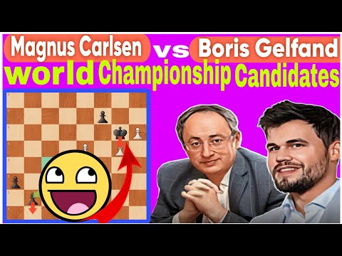 World Championship Candidates 2013 || Magnus Carlsen vs Boris Gelfand ||