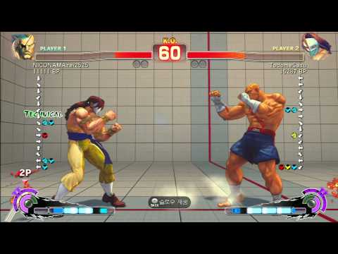 SSF4 Rank Match  NICONAMAzei2525 (SA)  vs  TodomeSasu (CW)