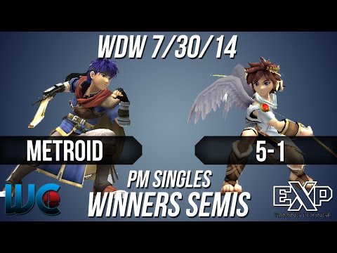 WDW 7/30/14 - Metroid (Ike) vs. 5-1 (Pit) PM Singles Winners Semis