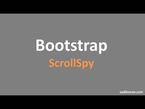 Bootstrap ile ScrollSpy Kullanımı
