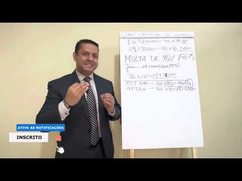 How to calculate the 40% FGTS fine.