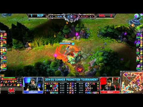 LCS EU Summer 2014 Promotion: Millenium vs Ninjas in Pyjamas G4 (24.04.2014)