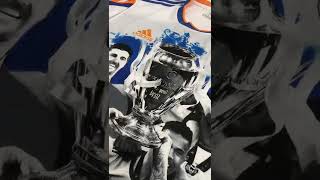 🖌🎨👕 Fan creates AMAZING ART on Real Madrid shirt! #shorts #realmadridshorts