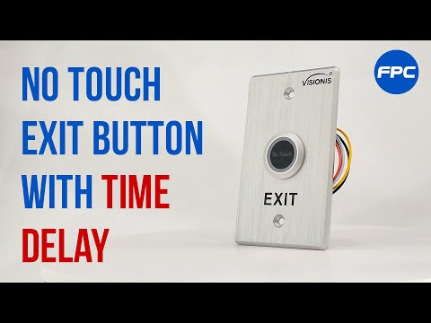 Indoor Stainless Steel No Touch Request To Exit Button With Time Delay - VIS-7013 FEATURES