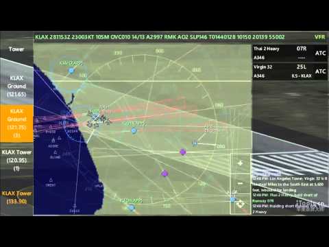 Infinite Flight Live: ATC Gameplay at LAX