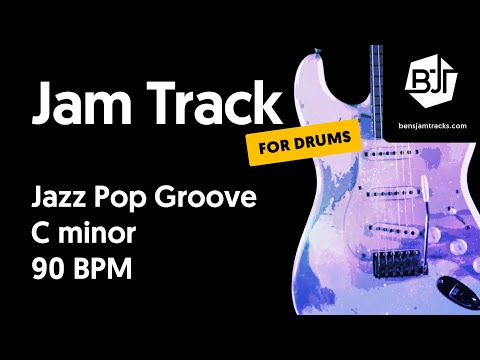Jazz Pop Groove Jam Track in C minor (for drums) "Circular Quay" - BJT #55