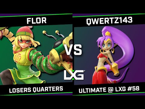 FLOR (Min Min) vs qwertz143 (Mii Gunner) - Smash Ultimate @ LXG 58