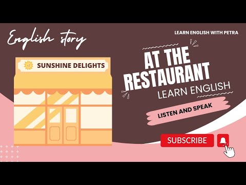 At The Restaurant | Melhore suas habilidades de audição e fala em inglês | Nível 1 Iniciantes #english