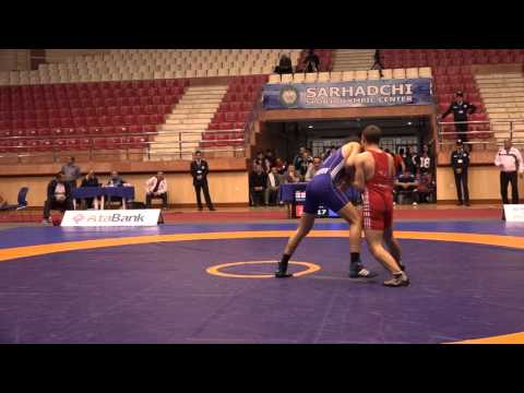 AWFCUP / Beka Beshidze (GEO) - Cavid Miralayev (AZE) GR cadets 63 kg final