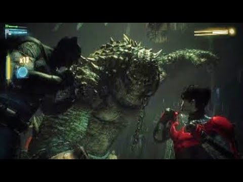 Batman Arkham Knight - PS4 PRO Movie Part 41 - Killer Croc Most Wanted DLC - Hardest Difficulty - HD