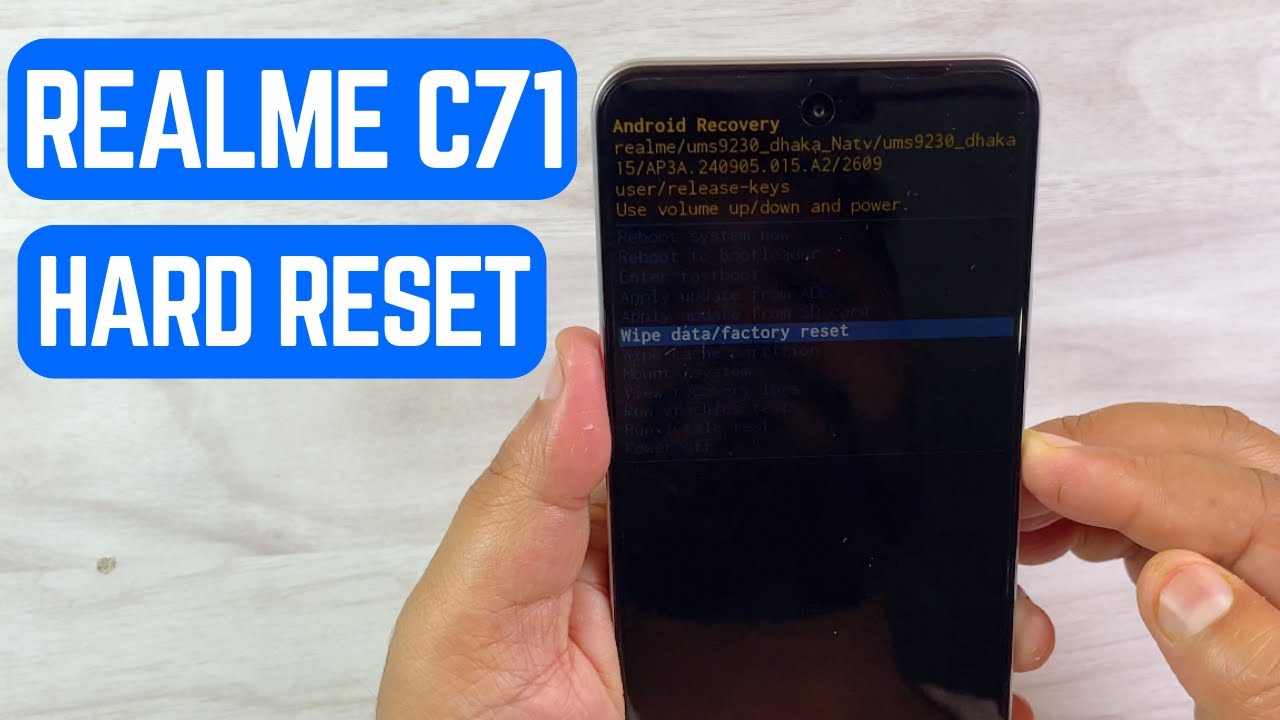 Realme C71 Hard Reset Without PC | Complete Factory Reset & Data Wipe 🔄