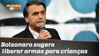 Bolsonaro sugere liberar armas para crianças e critica ECA