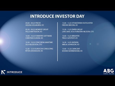 Introduce Investor Day Sal 1 Video