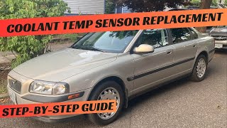 Volvo S80 2.4i Coolant Temperature Sensor location replacement