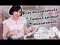Choose The BEST Sewing Pattern Size For YOU Body VS Finished Garment Measurements