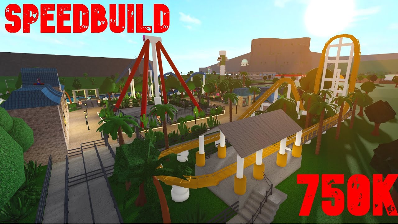 Bloxburg Theme Park Speedbuild 750K!
