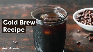 AeroPress Recipe: Cold Brewing with Joe Cline