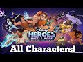 All Characters Costumes Skills Animations And Friendships In Disney Heroes Battle Mode