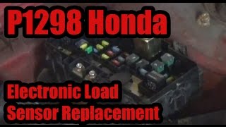 P1298 Replacing an Electronic Load Sensor Honda