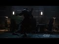 Arrow S08E01 Oliver Scares Malcolm Merlyn Vs Earth 2 Dark Archer