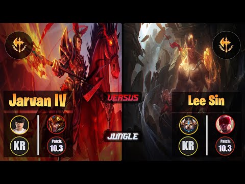 Clid JARVAN IV (Jungle) [Conqueror] VS LEE SIN - Challenger KR Patch 10.3