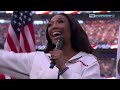 2022 Brandy Norwood Sings USA National Anthem At NFL Championship Game LA