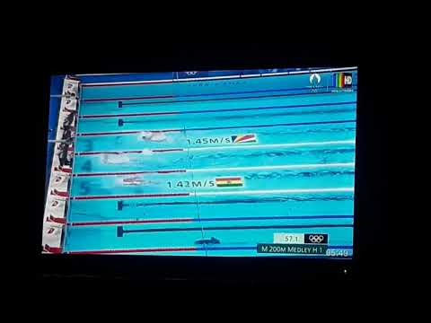 Performance del nadador boliviano 🇧🇴 Esteban Nuñez del Prado en los Juegos Olímpicos París 2024.