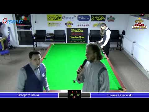 BrizZon Snooker Masters 15-16.02.2020r. - Grzegorz Sroka vs Łukasz Guzowski
