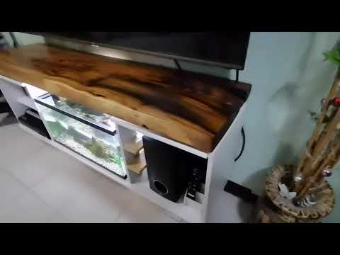 Floating TV stand with Aquarium