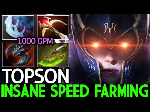 TOPSON [Luna] Monster Carry Insane Speed Farming 1000 GPM Dota 2