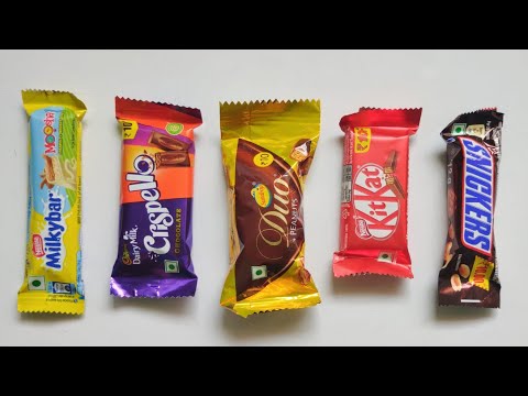 Milkybar vs Crispello vs Duo peanuts vs Kitkat vs Snickers
