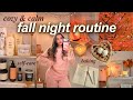 COZY FALL NIGHT ROUTINE Baking Apple Picking Aesthetic Self Care