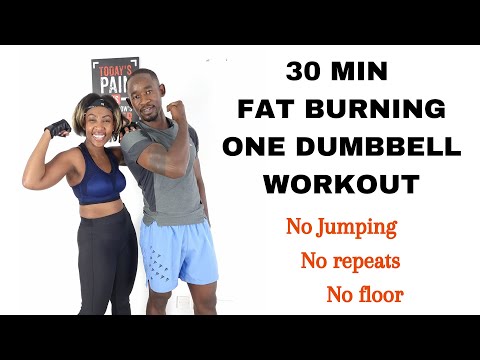 30 Minute Dumbbell Strength Training for Fat Loss Full Body Workout  250 Calories 