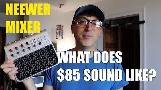 Video thumbnail for Neewer NW-04AU Mixer Real-World Test and Review - Economy Multichannel Audio Mixer by Demonic Sweaters