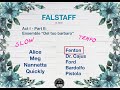 Falstaff: Act1/Part 2 - "Del tuo barbaro" - FENTON's voice highlighted - SLOW tempo - #Operastudy