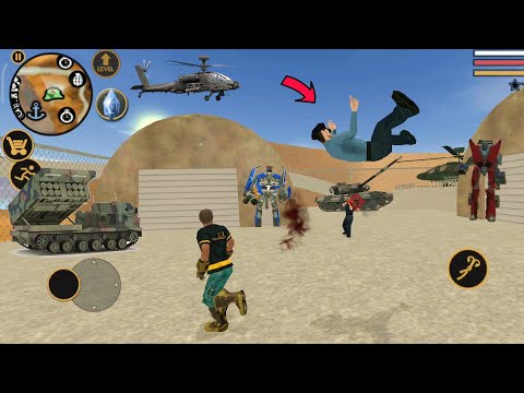 Vegas Crime Simulator (Vegas Hero Fight on Army Camp) Drew the Policeman - Android Gameplay HD