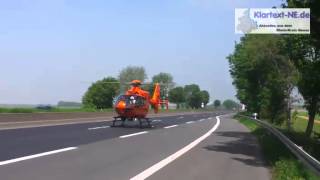 preview picture of video '2014-05-17 A46 GV-Kapellen - Rettungshubschrauber (Handyvideo)'